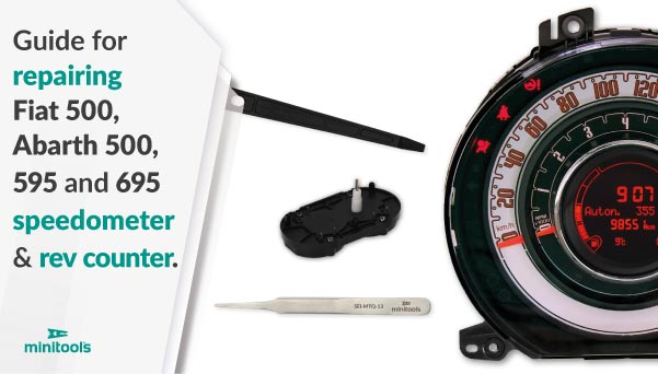 Abarth 500, 595, 695 and Fiat 500 speedometer and rev counter repair
