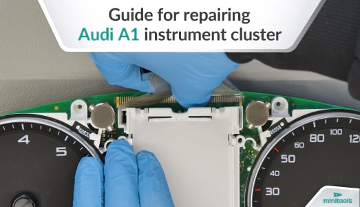 Guide for Audi A1 instrument cluster LCD pixel repair