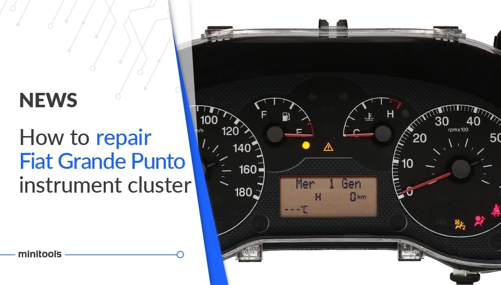 Fiat Grande Punto instrument cluster repair