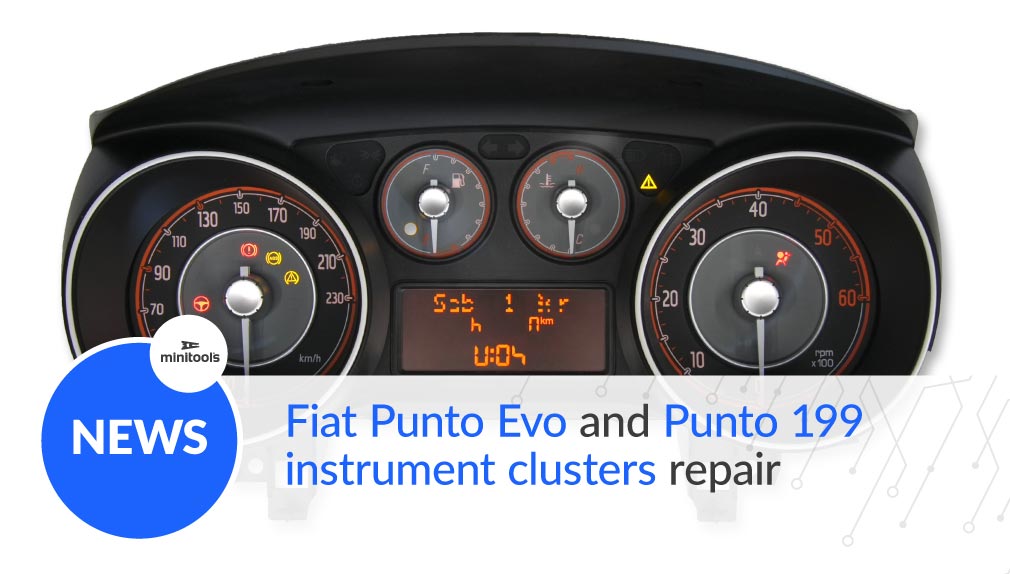 How to repair Fiat Punto 199 odometer display