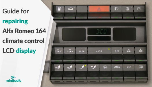 How to repair Alfa Romeo 164 Climate Control display not working