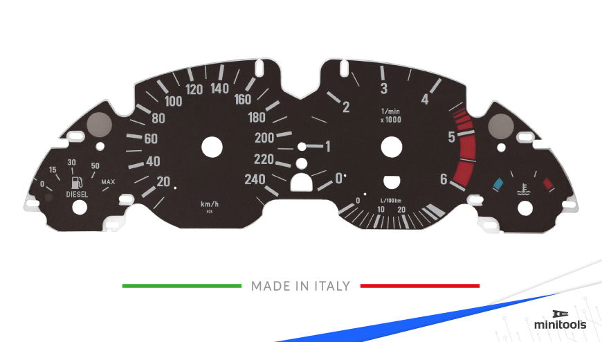 Gauge faces overlay for BMW 5 Series E39 instrument clusters