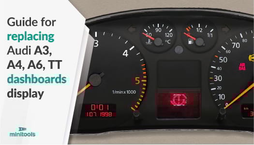 Guide for replacing Audi A3, A4, A6 and TT instrument clusters half fiss display