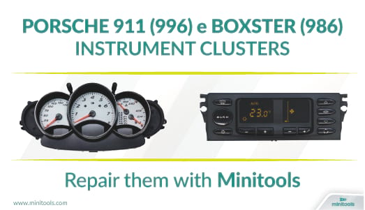 Porsche 911 996 and Porsche Boxster 986 climate control panel and instrument cluster repair