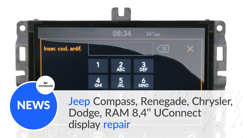 How to fix Jeep, Chrysler, Dodge, RAM 8,4 inches UConnect screen