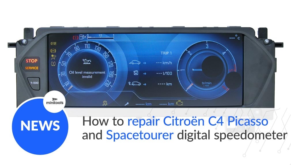 How to fix Citroën C4 Picasso and Spacetourer digital dashboard display