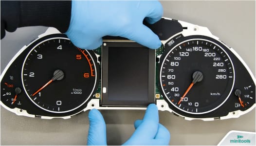 How to replace the middle LCD screen of Audi A4, A5, A6, Q5 and Q7 speedometers