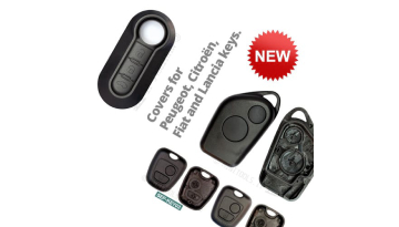 Key shells for Citroën, Lancia, Fiat and Peugeot