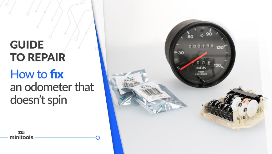 How to repair a not working odometer: the Minitools guide