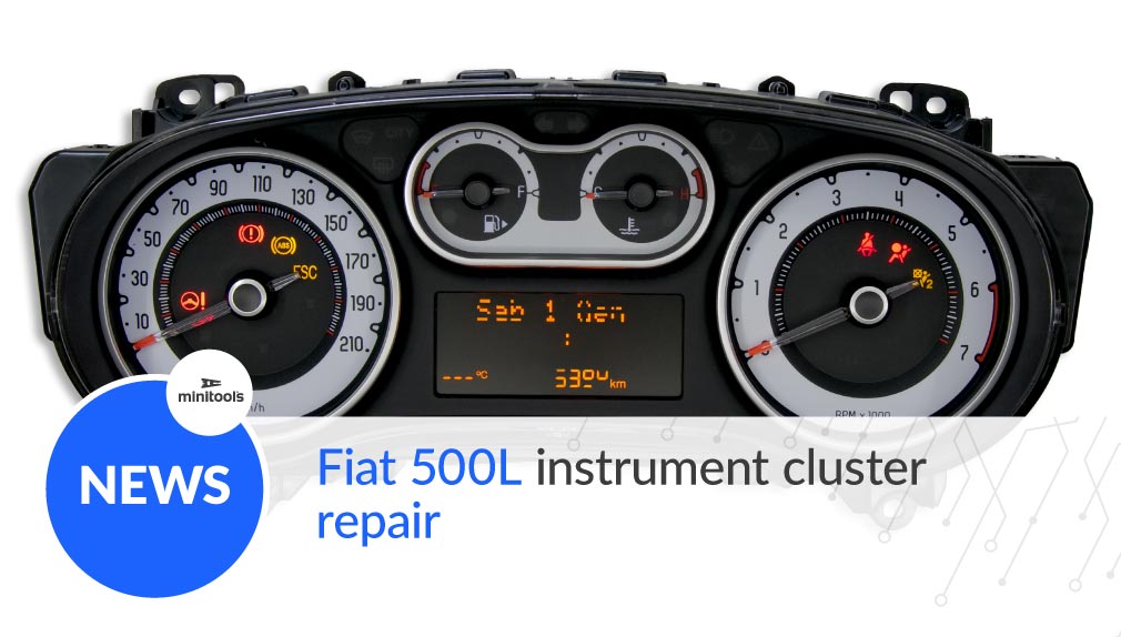 How to fix Fiat 500L odometer LCD display