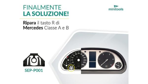 supporto in plastica per la riparazione di quadri strumenti Mercedes classe A e B