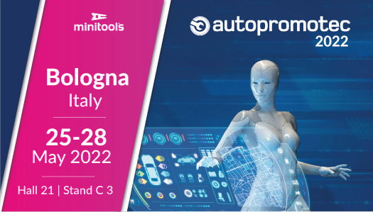 Minitools awaits you at Autopromotec Bologna 2022 in hall 21 at stand C 3