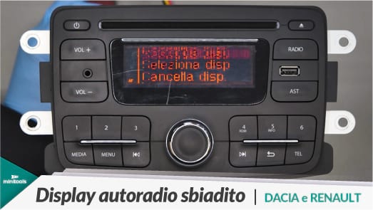 Autoradio Daewoo di Dacia, Renault, Nissan e Lada con display rotto