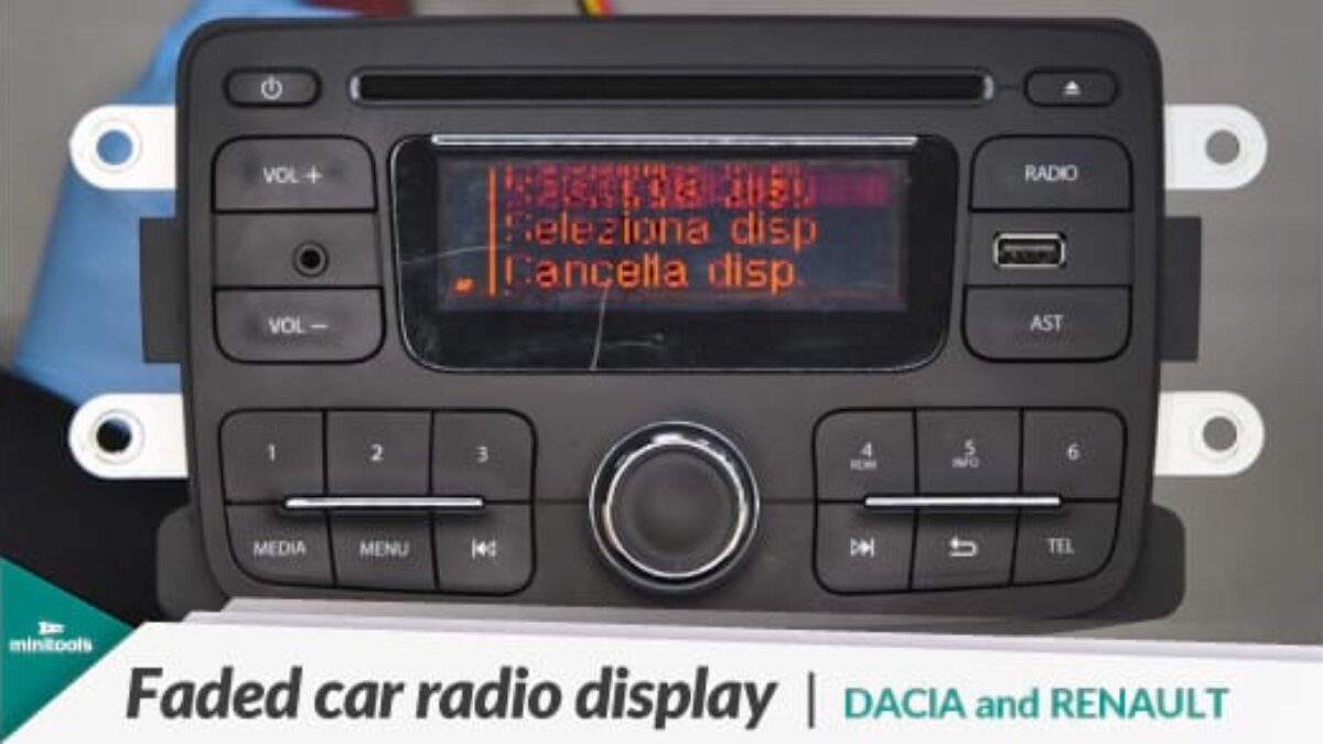 How to repair Dacia and Renault car radio with fading display