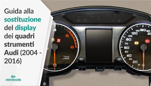 Guida alla riparazione dei contachilometri di Audi A4 B8, A5 8T / 8F, A6 C6, Q5 8R, Q7 4L sostituendo il display centrale rotto o difettoso