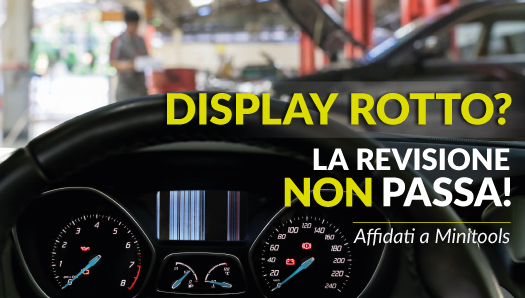 Se la revisione è da ripetere per il display del cruscotto che non funziona o è illeggibile, risolvi il problema con i ricambi per contachilometri forniti da Minitools
