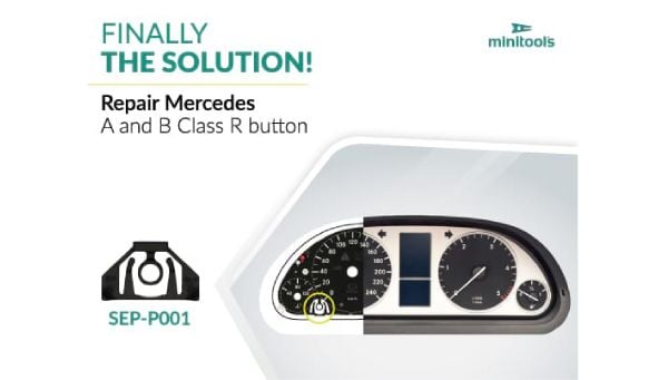 Plastic support for repairing Mercedes A and B class instrument clusters