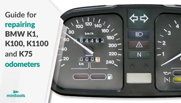 Guide for BMW K100, K1, K1100 and K75 odometer and trip meter repair