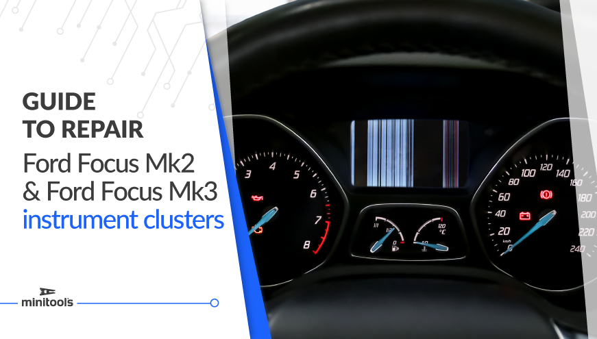 How to repair the LCD display of Ford Focus instrument clusters