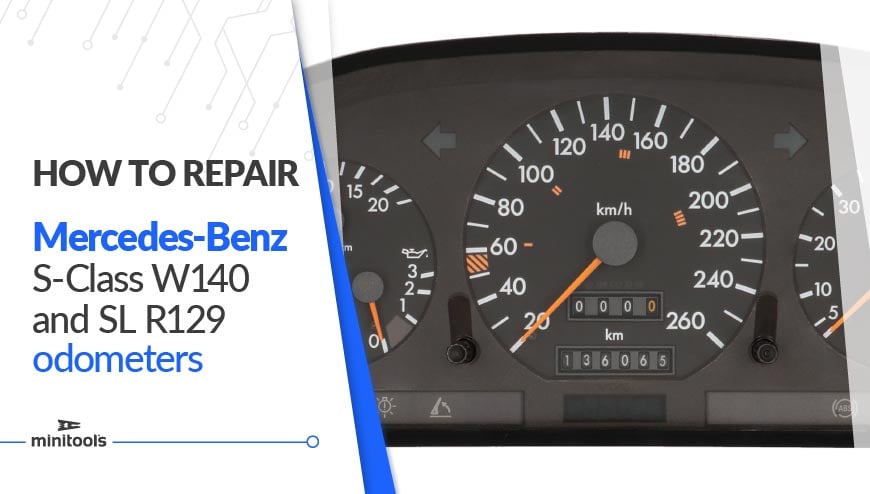 How to fix the odometers of Mercedes SL R129 and S-Class W140 speedometers